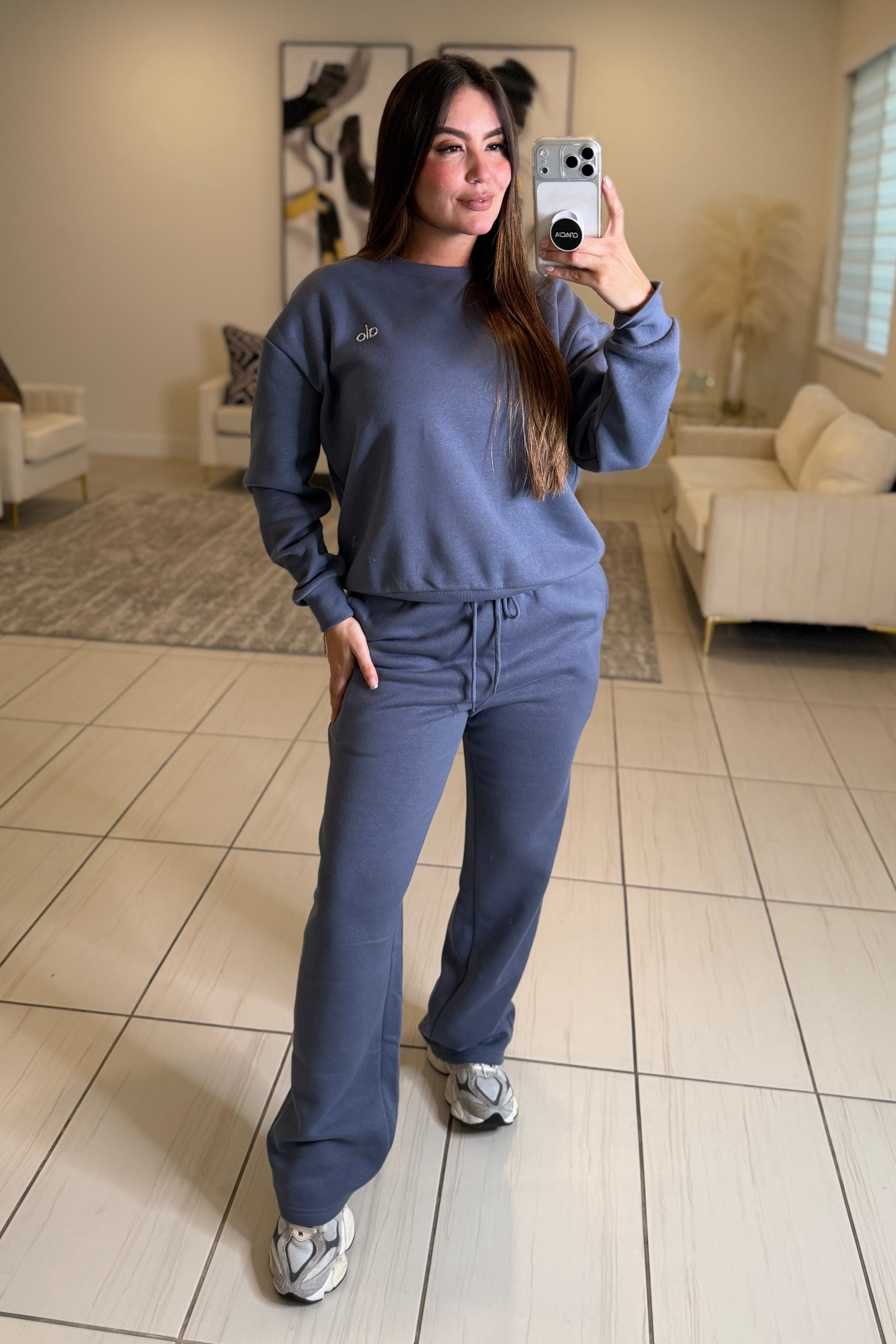 Serenity Halo Dark Gray Pant Set