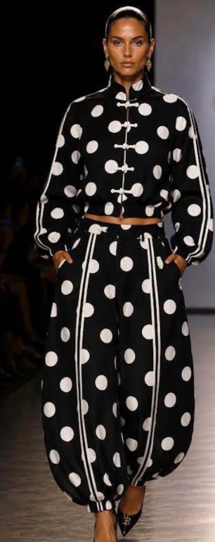 Oriental Polka Muse Black Set