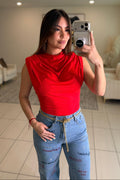 Sculpted Ease Red Top