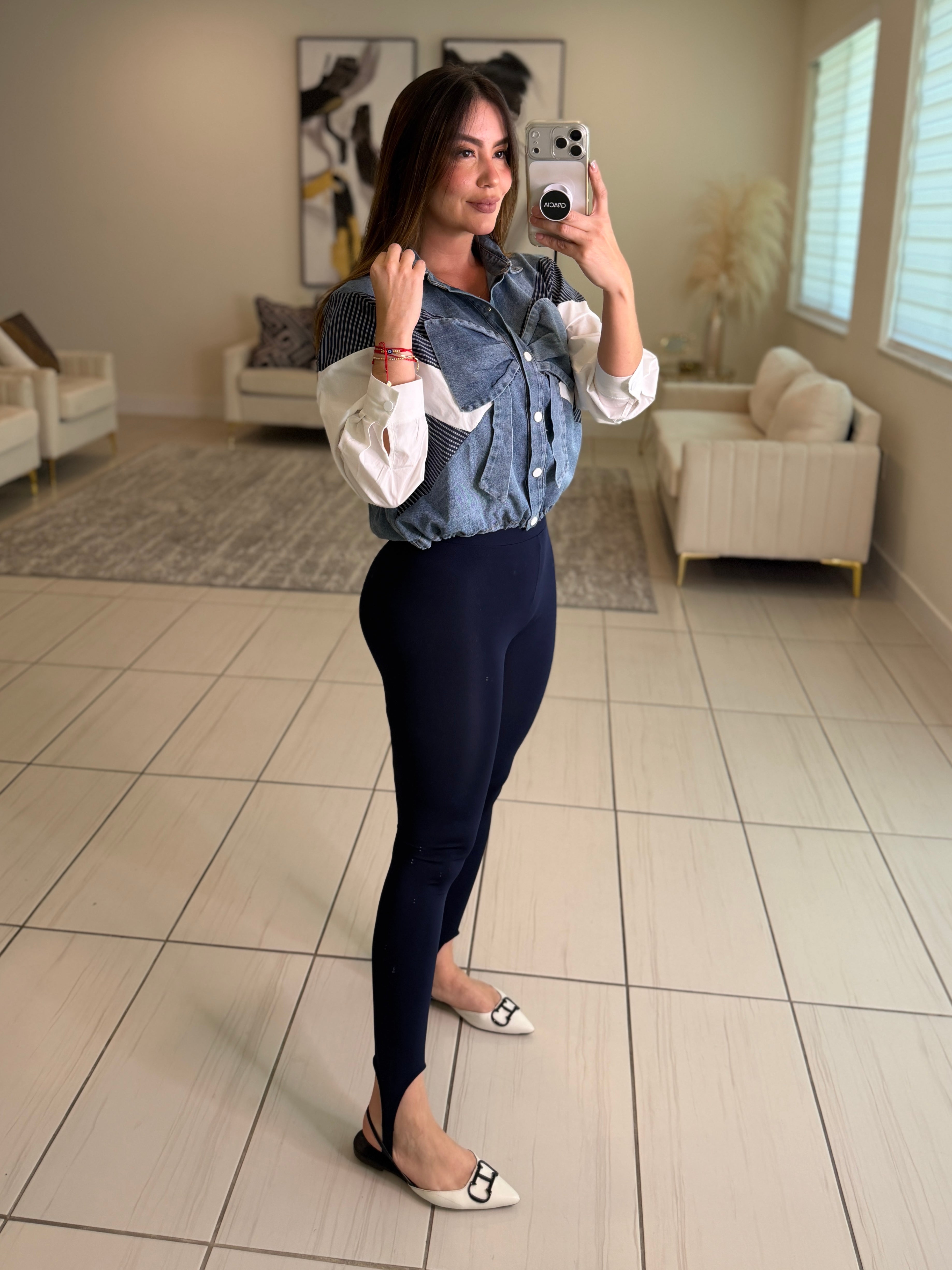 Power Sculpt Navy Blue Leggings