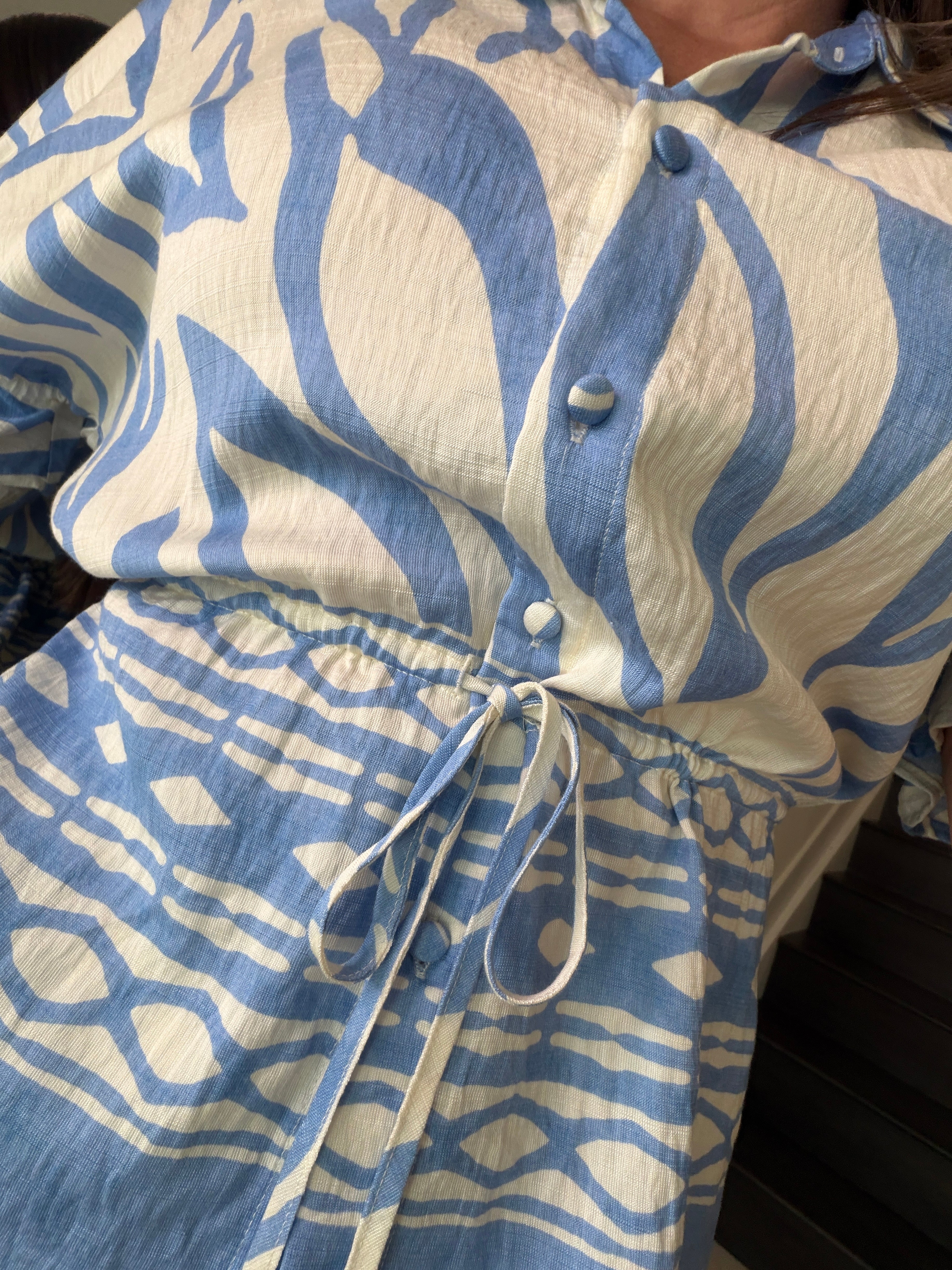Modern Motion Blue Pant Set