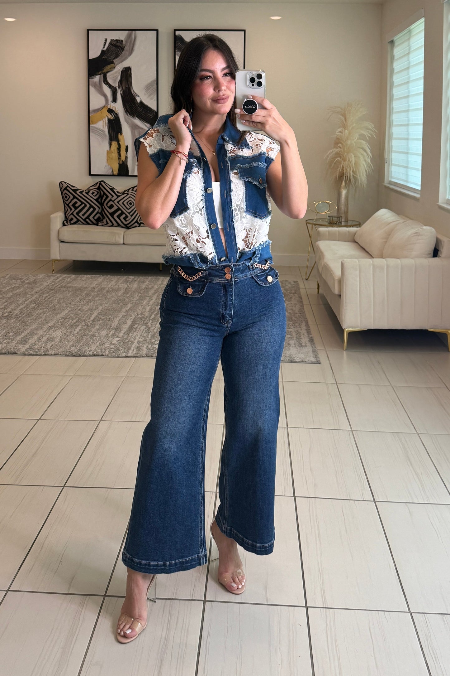 Retro Drive Denim Pants