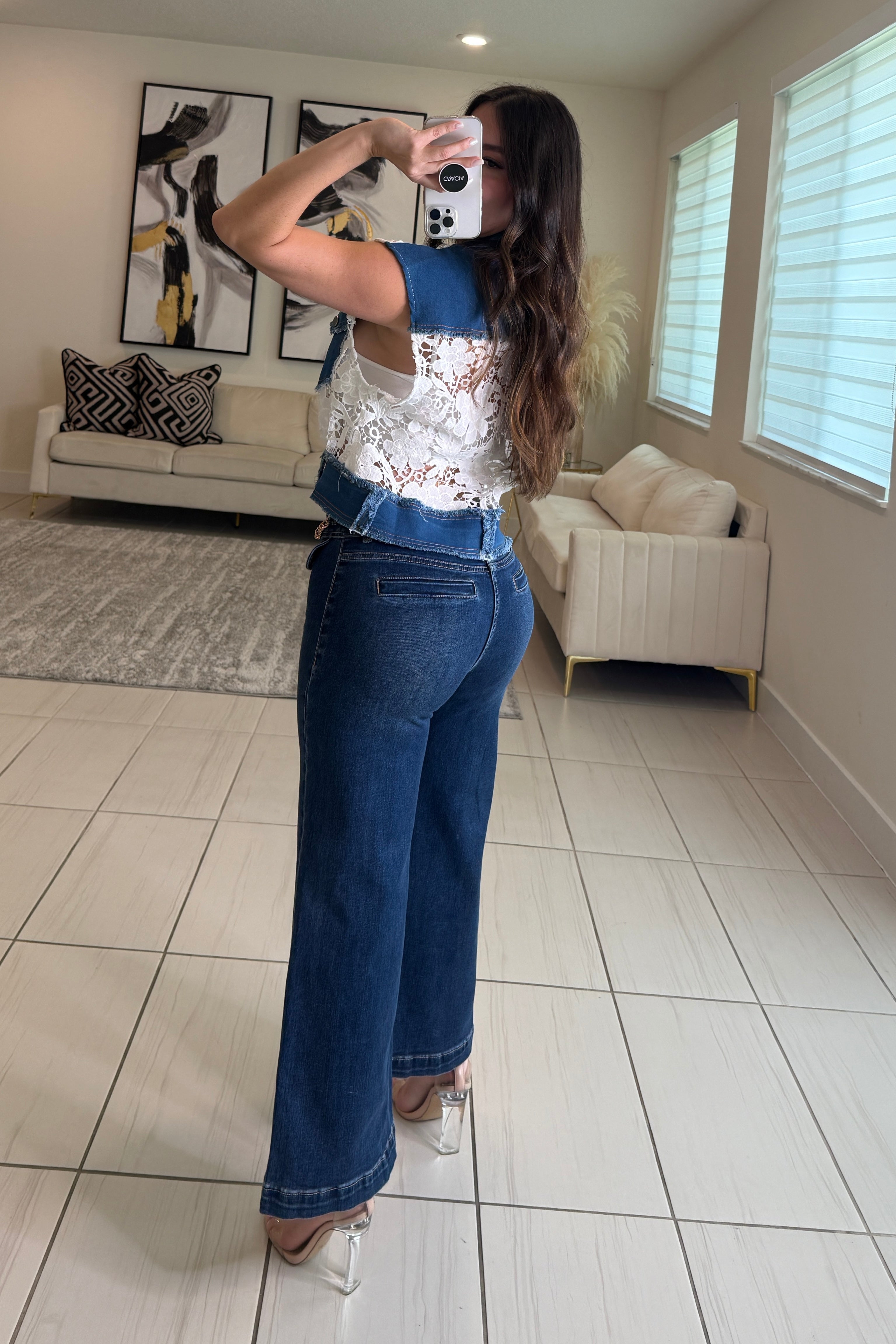 Blissful Day Embroidery White Jacket