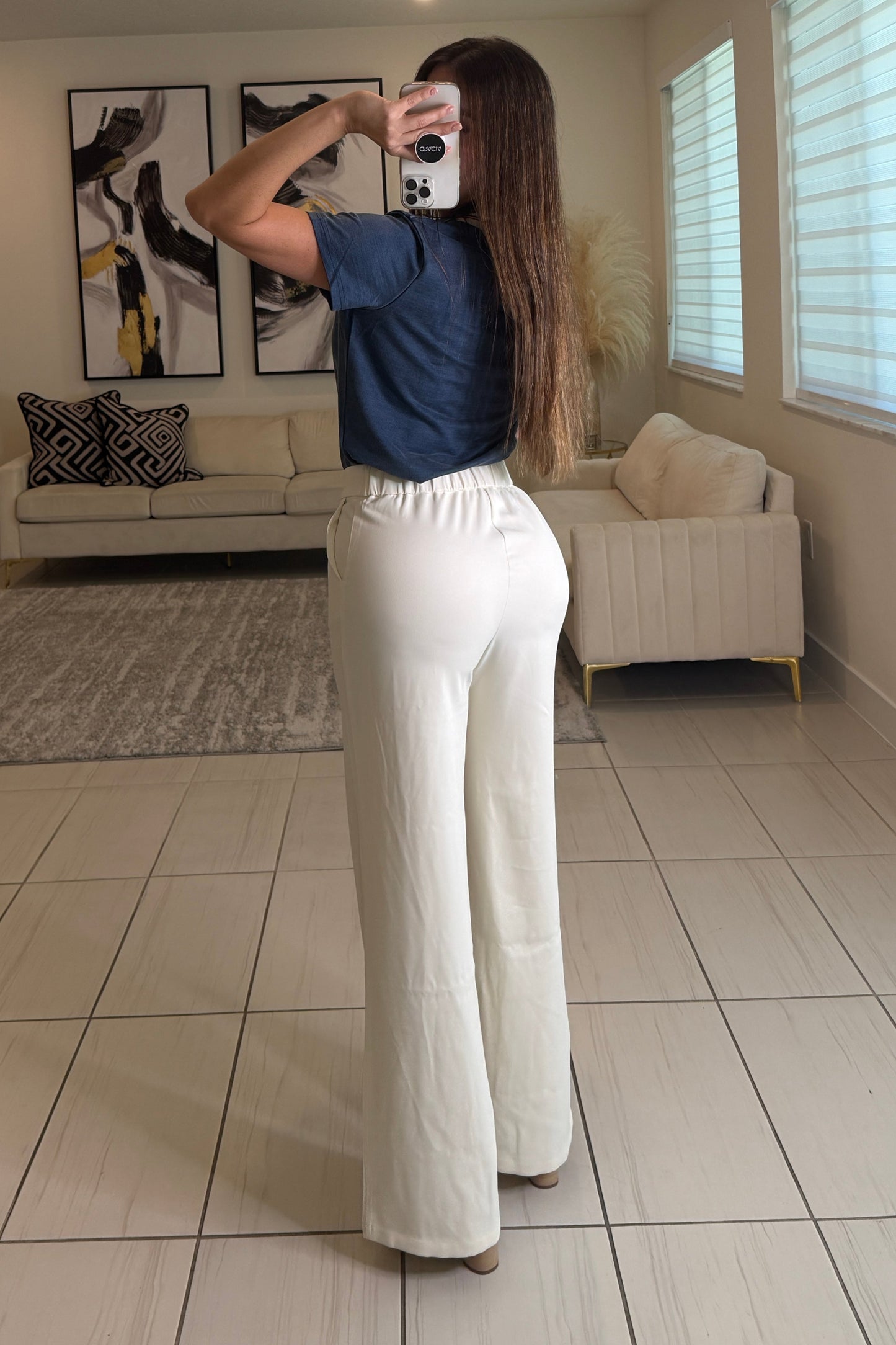 Luxe Link Ivory Pants