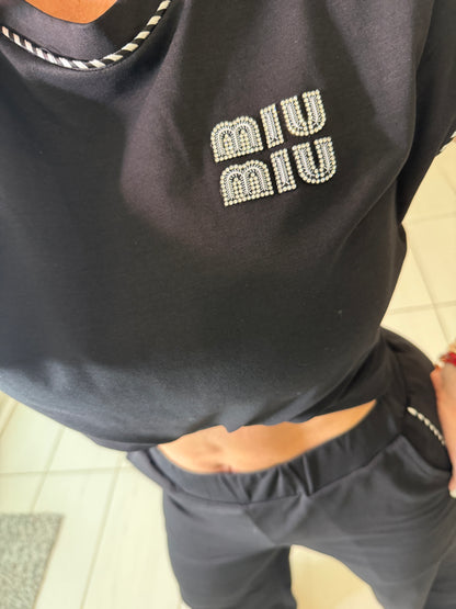 Iconic Muse Black Pant Set