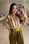 Siena Stripes Green Shirt
