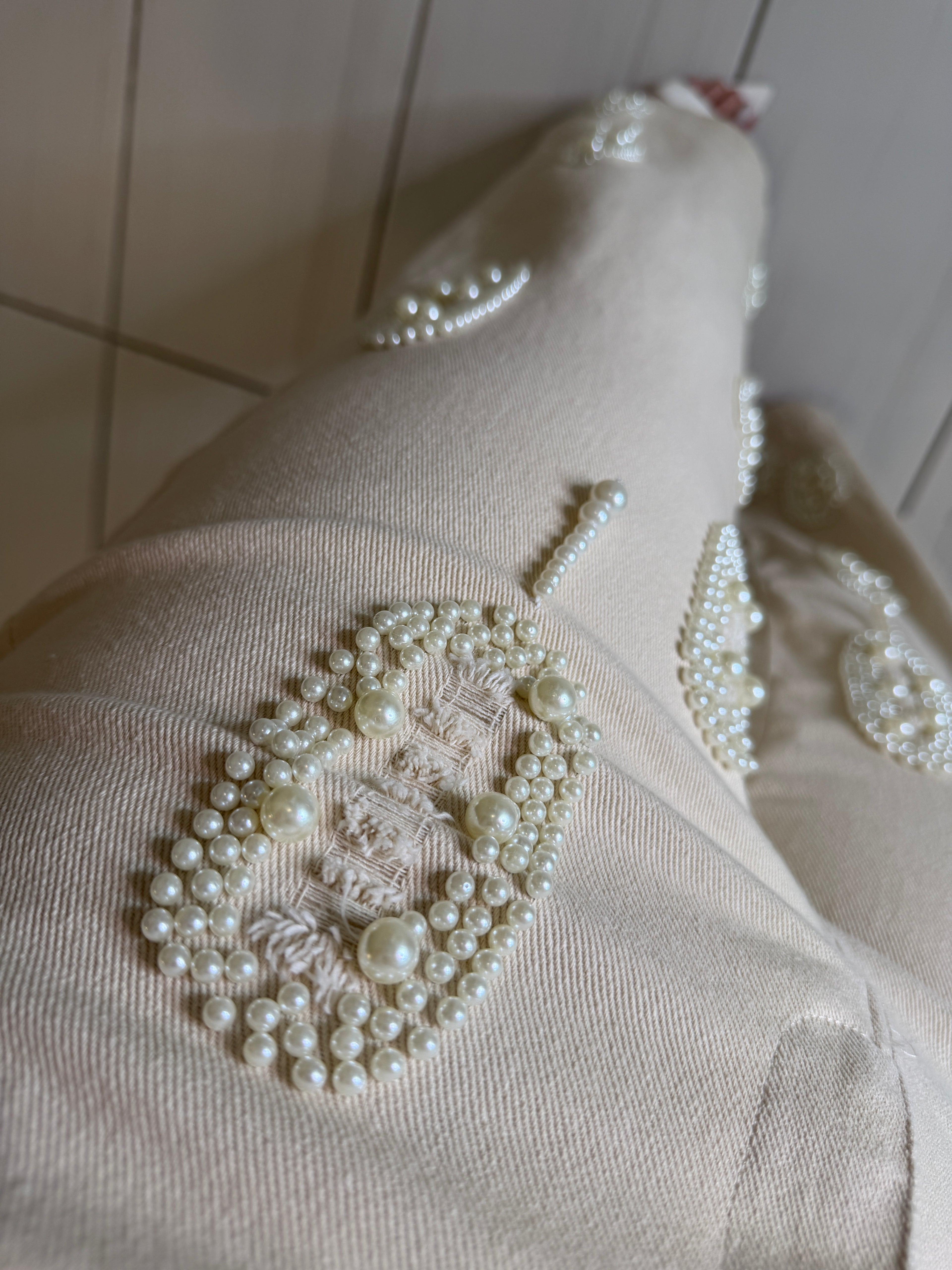 The Pearl Effect Beige Pants