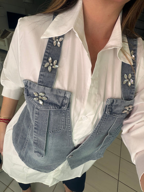 Blooming Denim Contrast Shirt