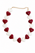 Love Pop Red Wine and White Necklace