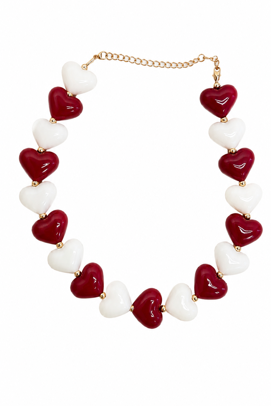 Love Pop Red Wine and White Necklace