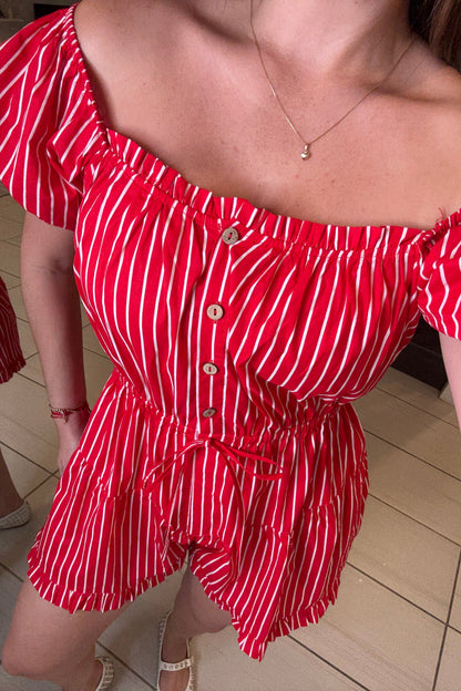 Pretty Girl Red Romper