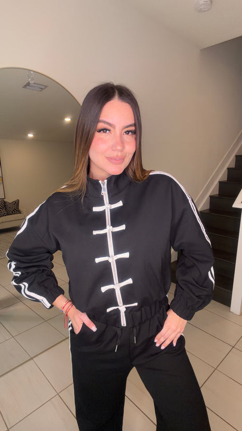 Oriental Muse Black Pant Set