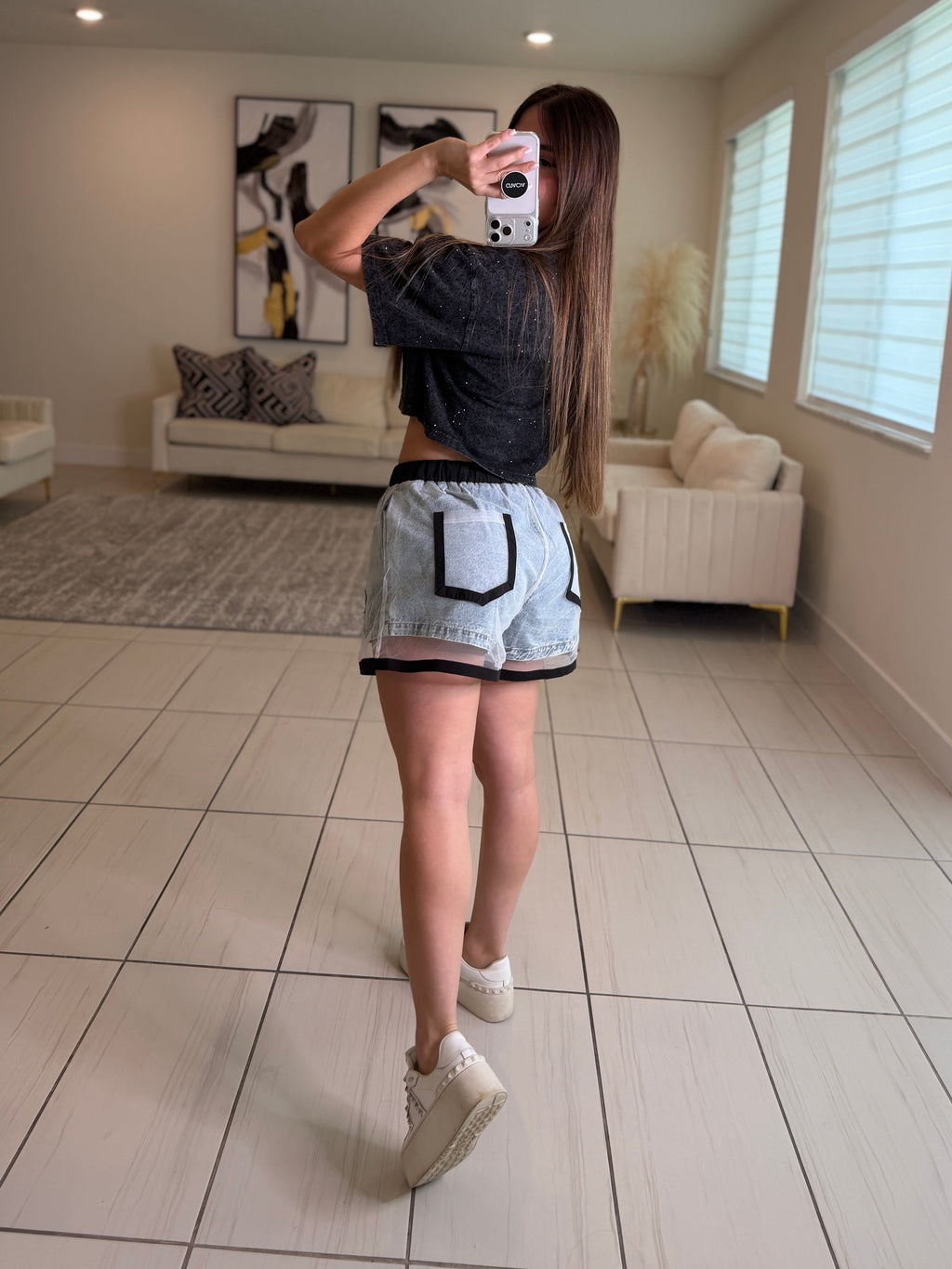 Legend Flare Denim Short