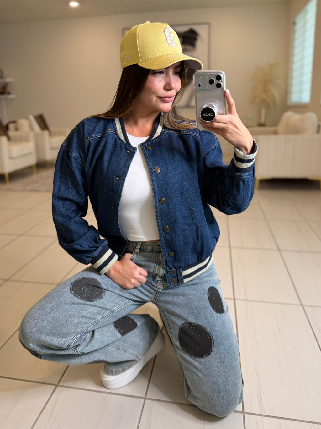 Empire Denim Bomber Jacket