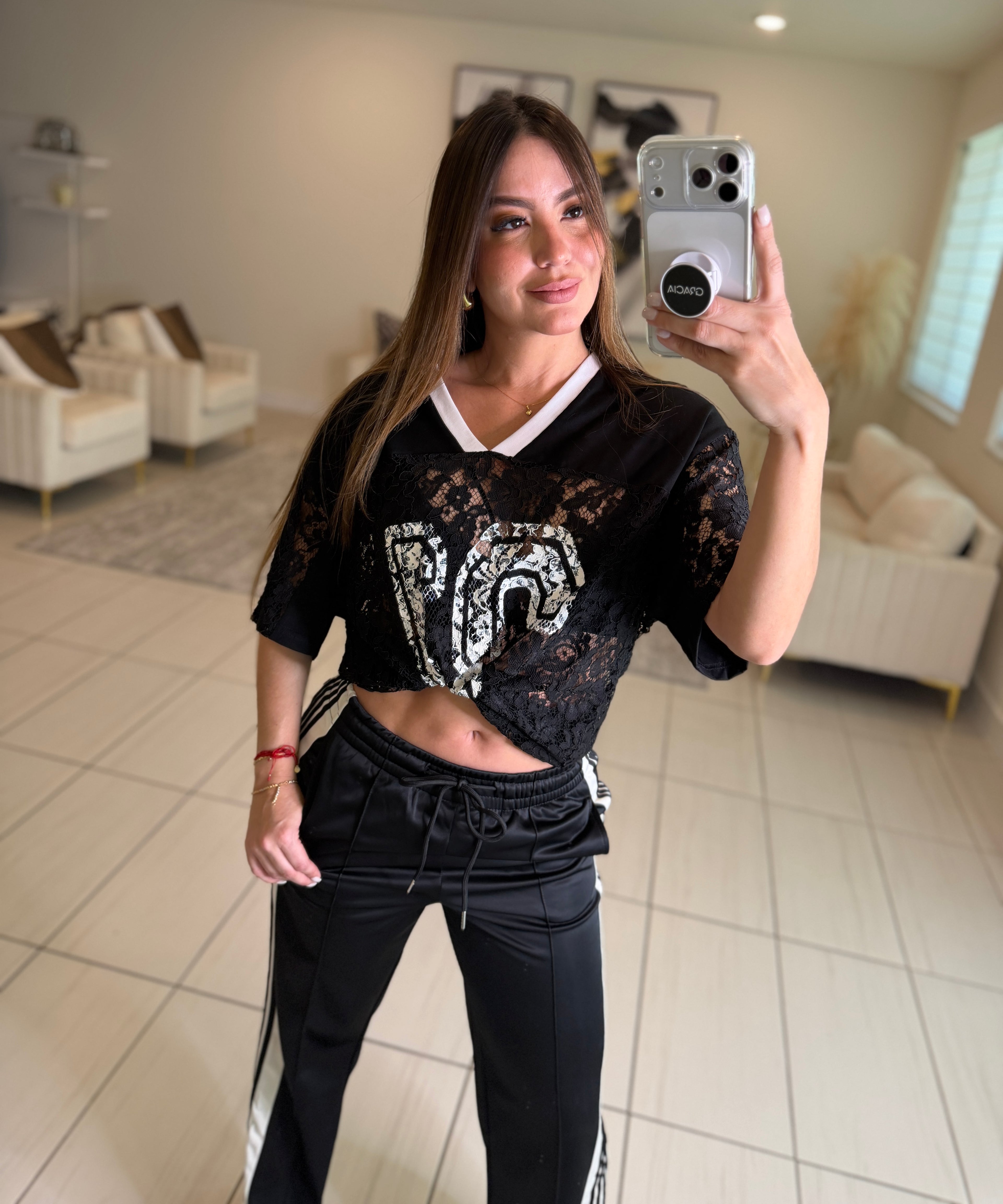 Sporty Chic Black Comfy Pant Set
