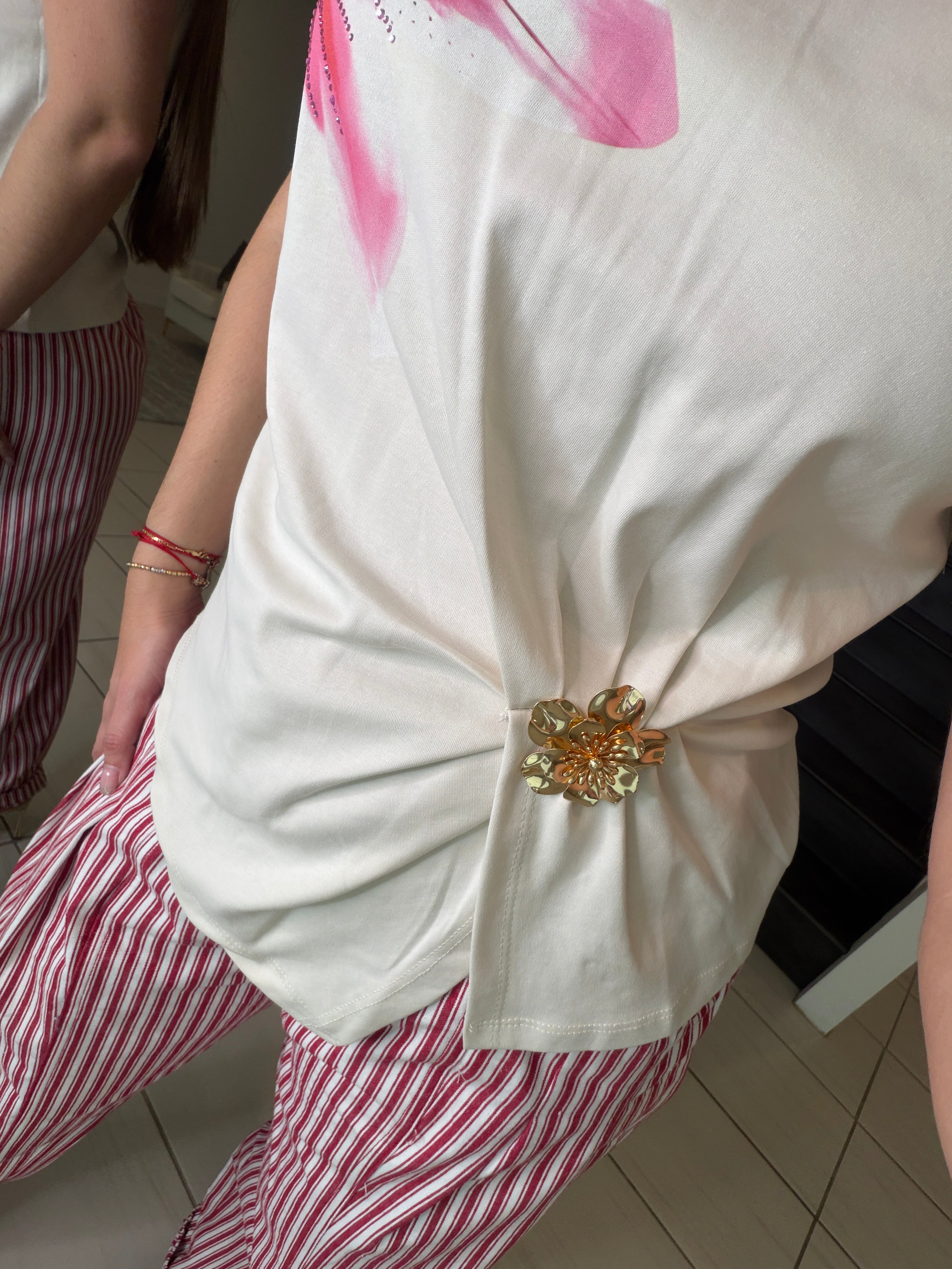 Sweetest Floral Beige Top