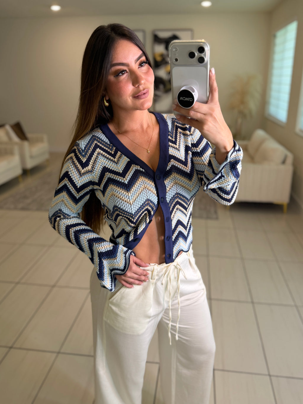 Afterglow Affair Blue Top