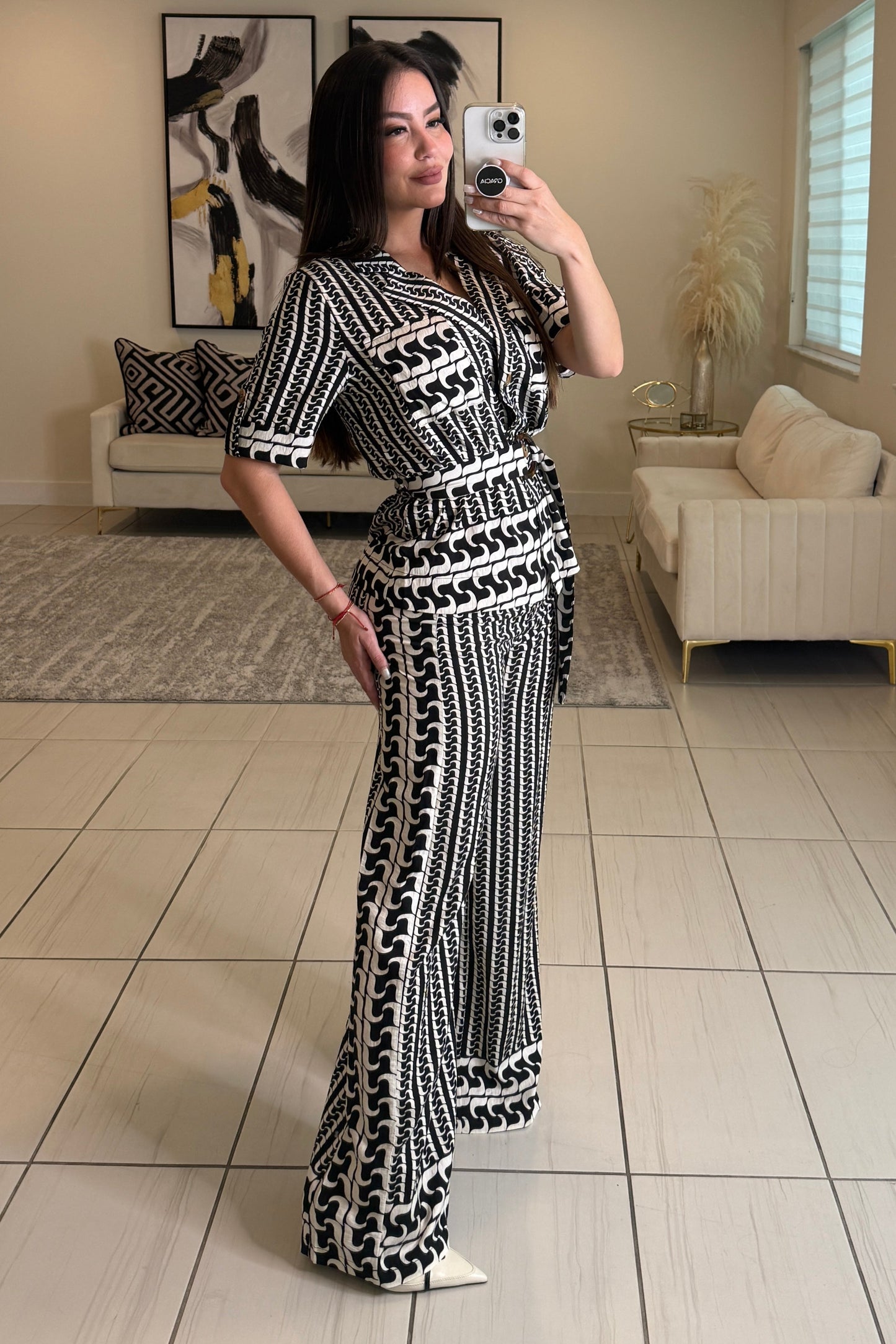 Modern Motion Black Pant Set