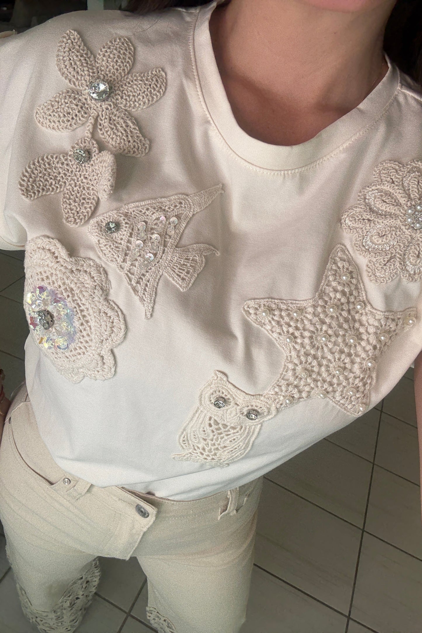 Goddess Tide Beige Top