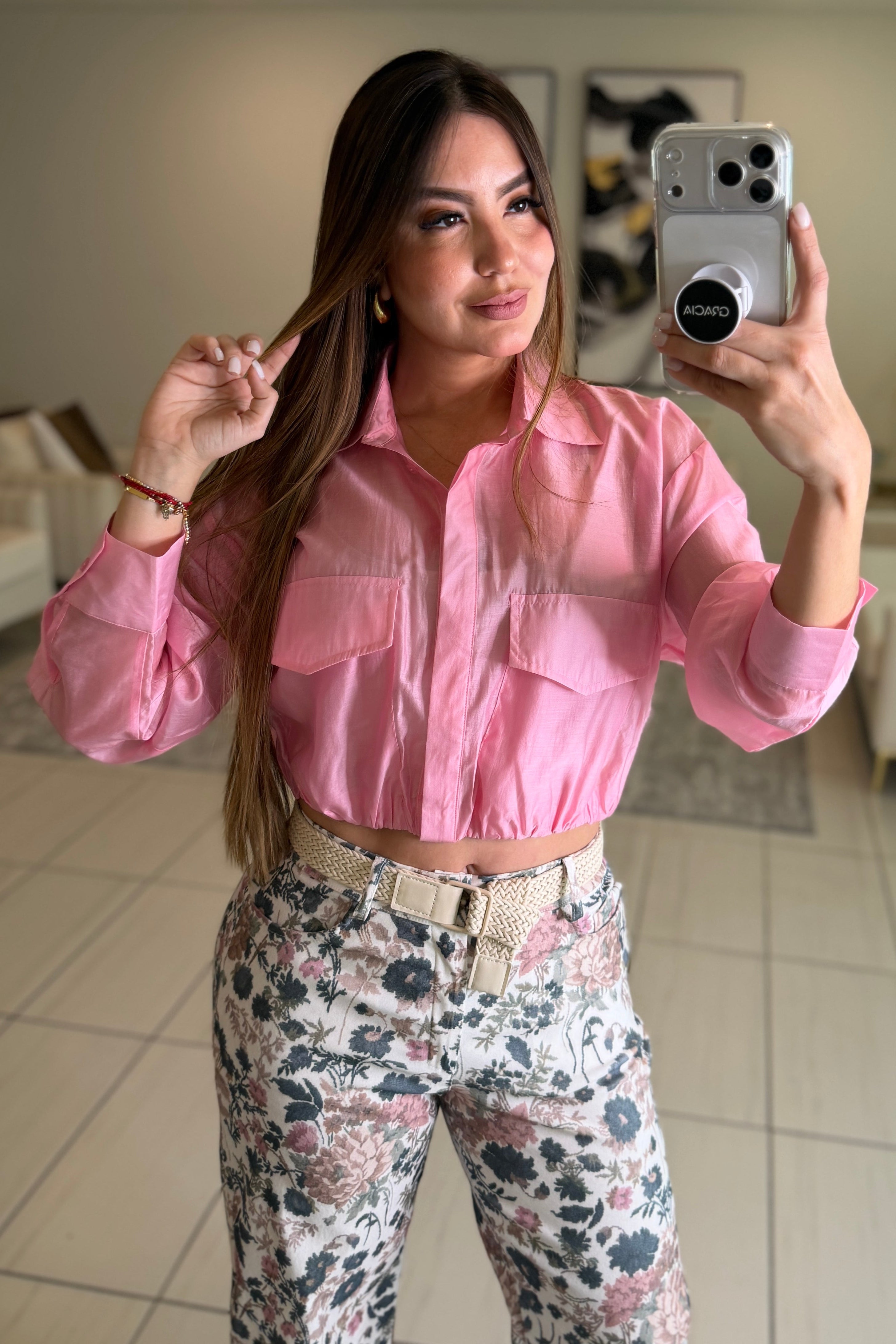 The Everyday Ease Pink Shirt