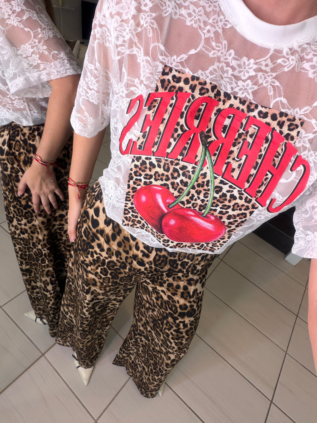 Cherries White Tshirt