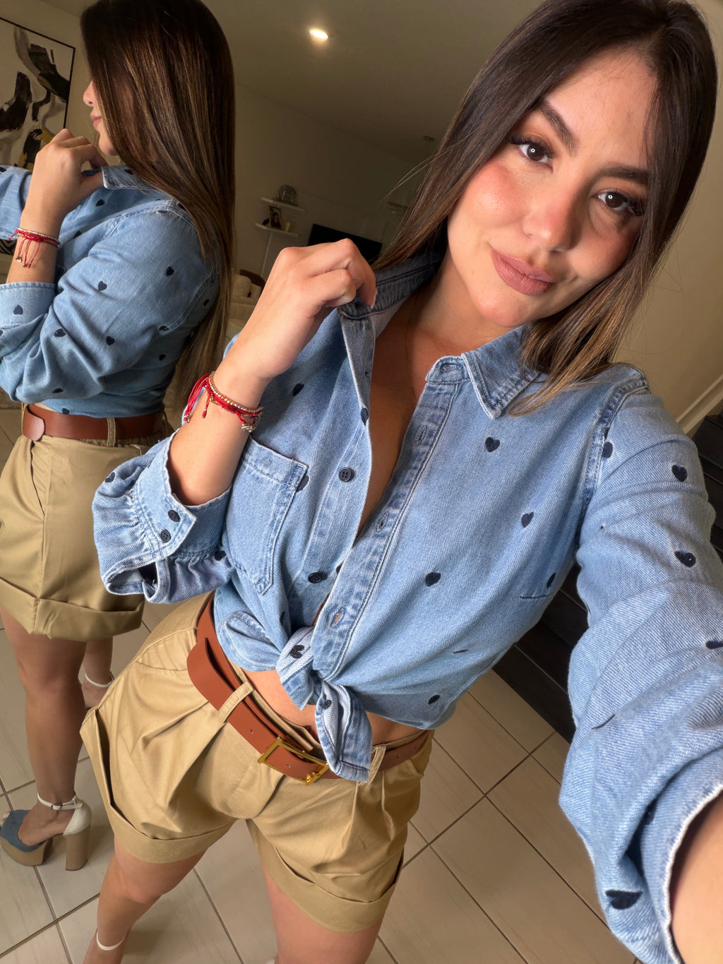 Muse Of Hearts Denim Shirt
