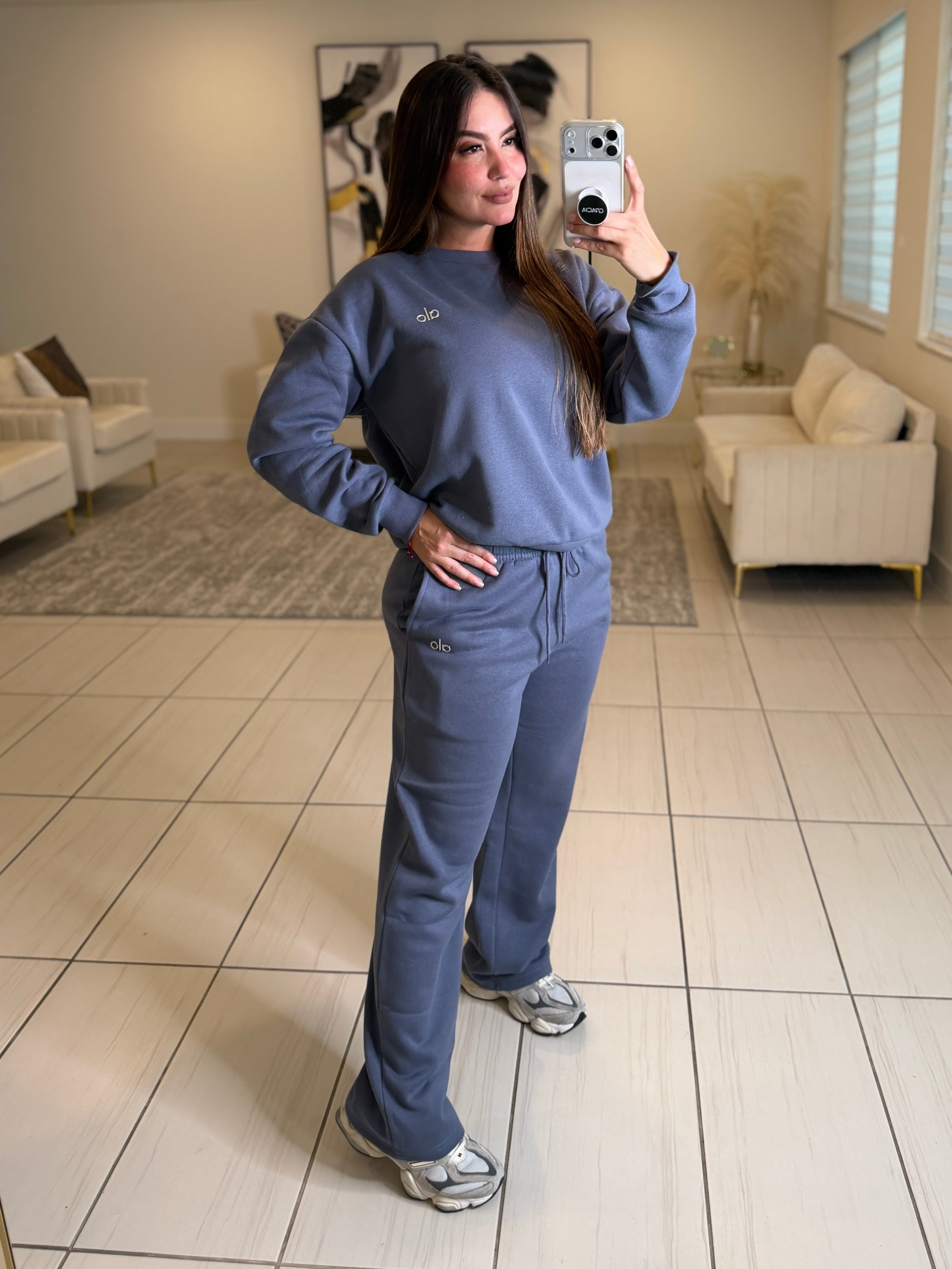 Serenity Halo Dark Gray Pant Set