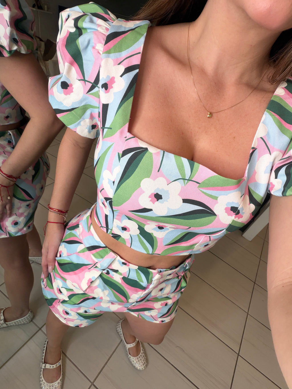 Sweetest Floral Colorful Short Set