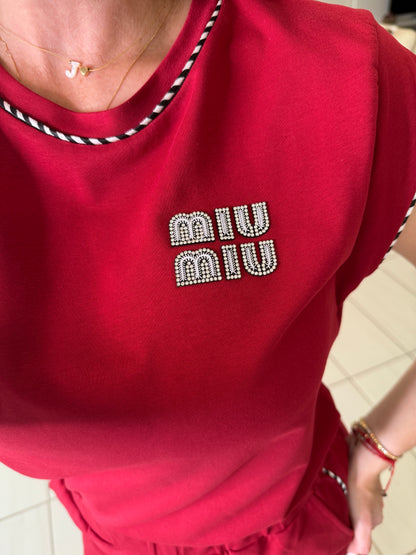 Iconic Muse Red Pant Set