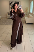 Cocoa Signature Brown Pant Set
