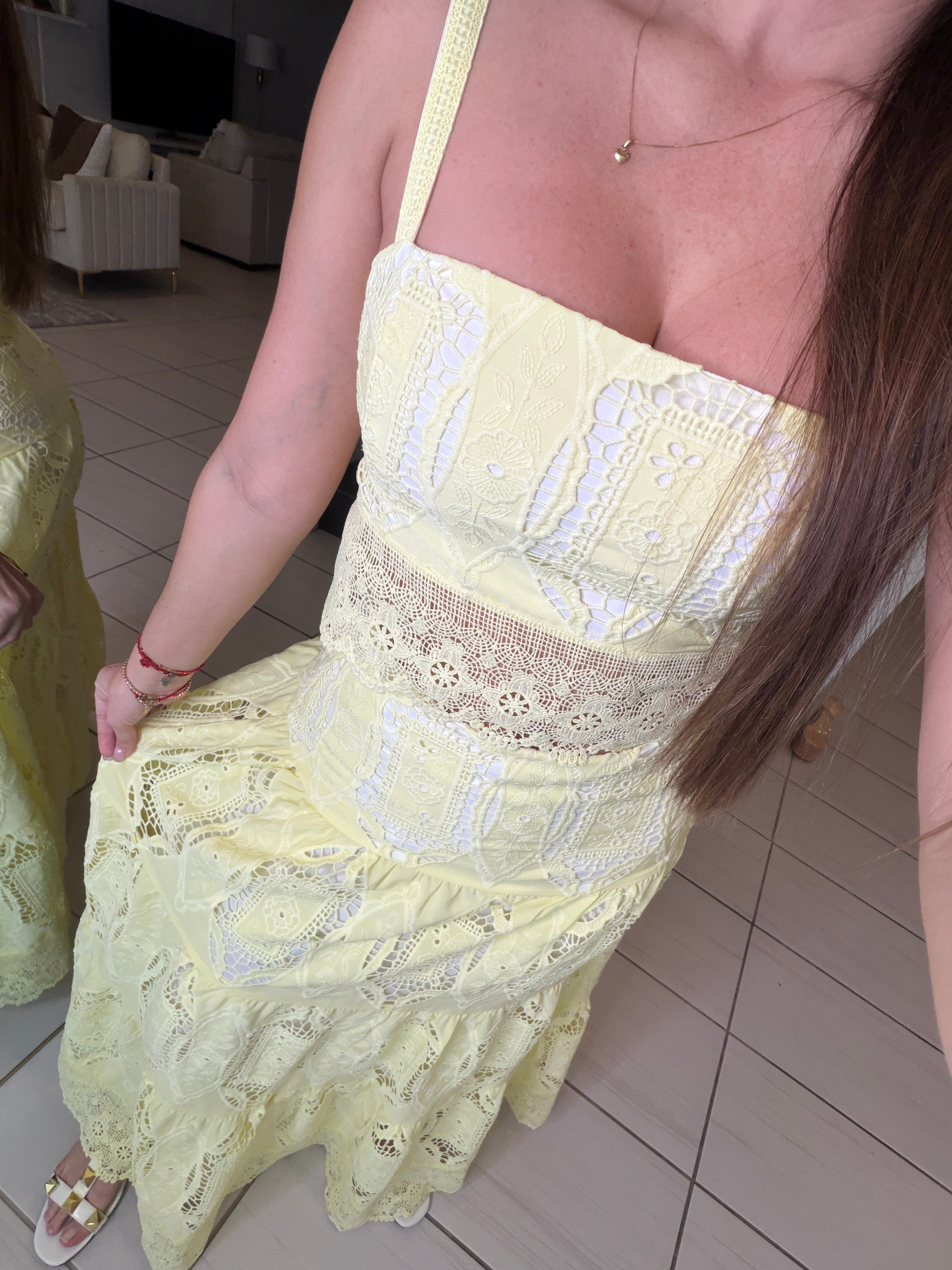 Living A Fairytale Yellow Skirt Set