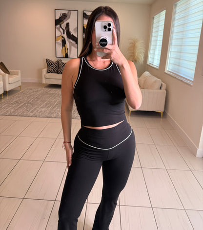 Street Verse Comfy Black Pant Set