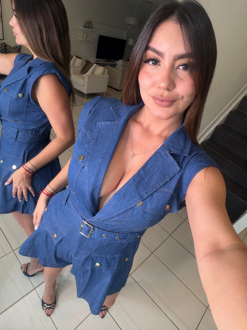 Soft Temptation Denim Romper
