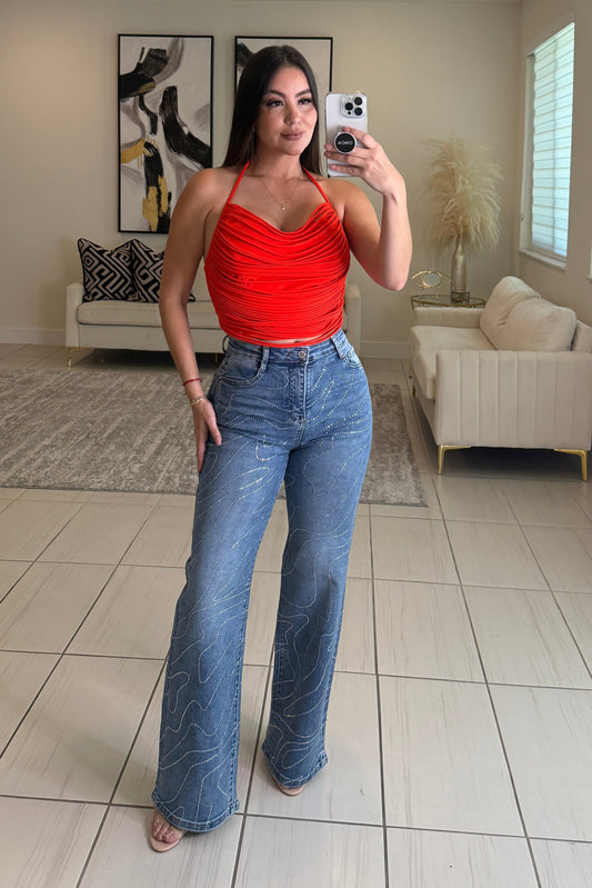 Fringe Muse Red Top