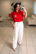 Napoleon White Denim Pants