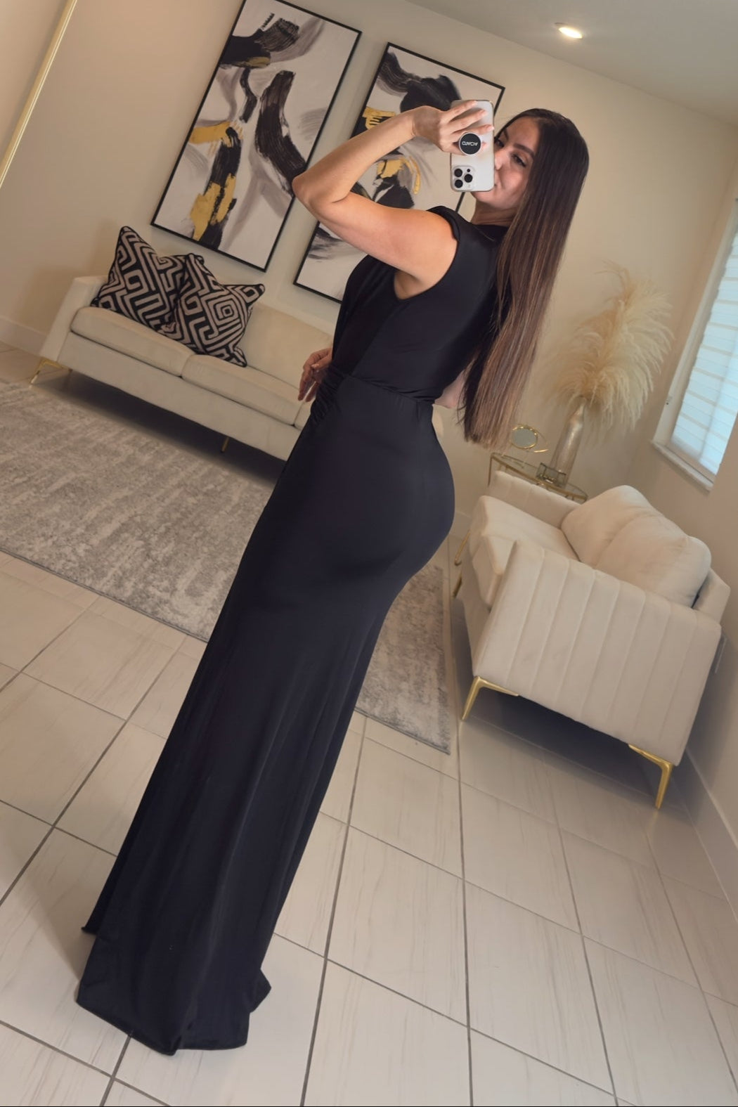 Sapphire Muse Black Maxi Dress