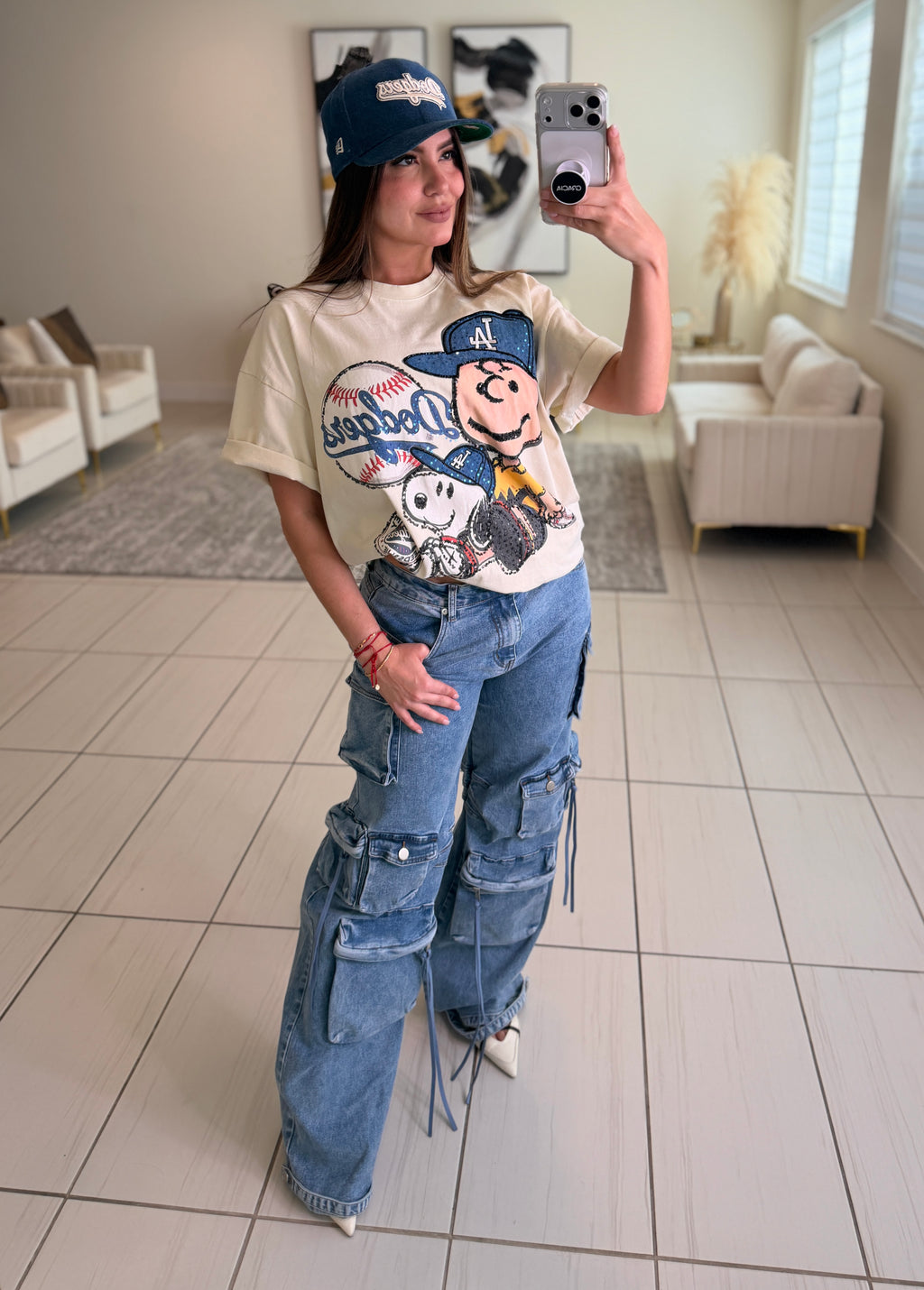 Gravity Flow Cargo Denim Pants