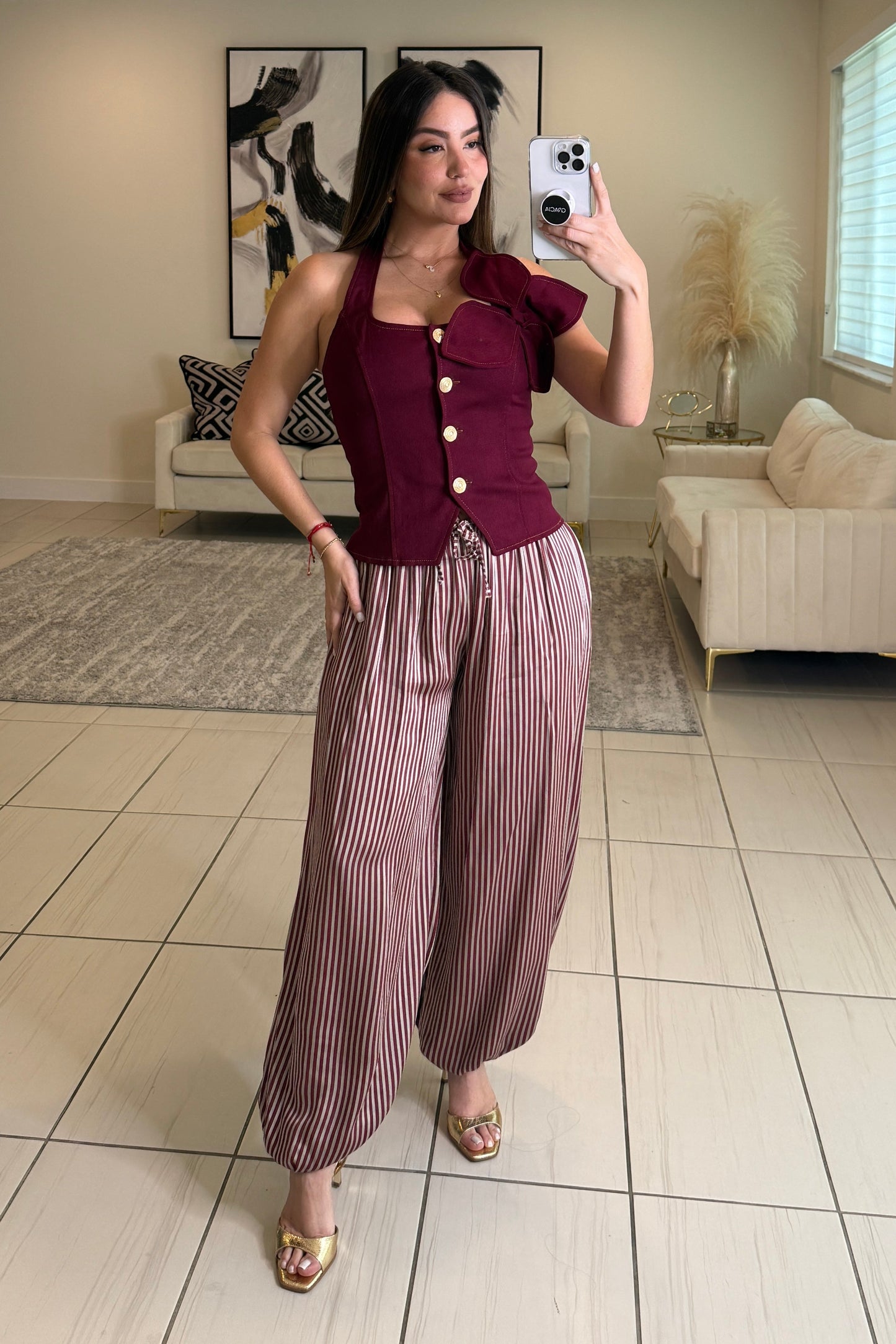 Endless Poise Red Wine Top