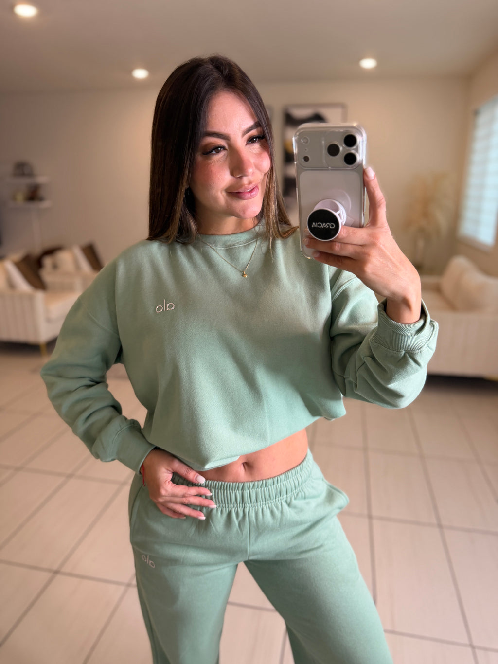 Serenity Halo Green Pant Set