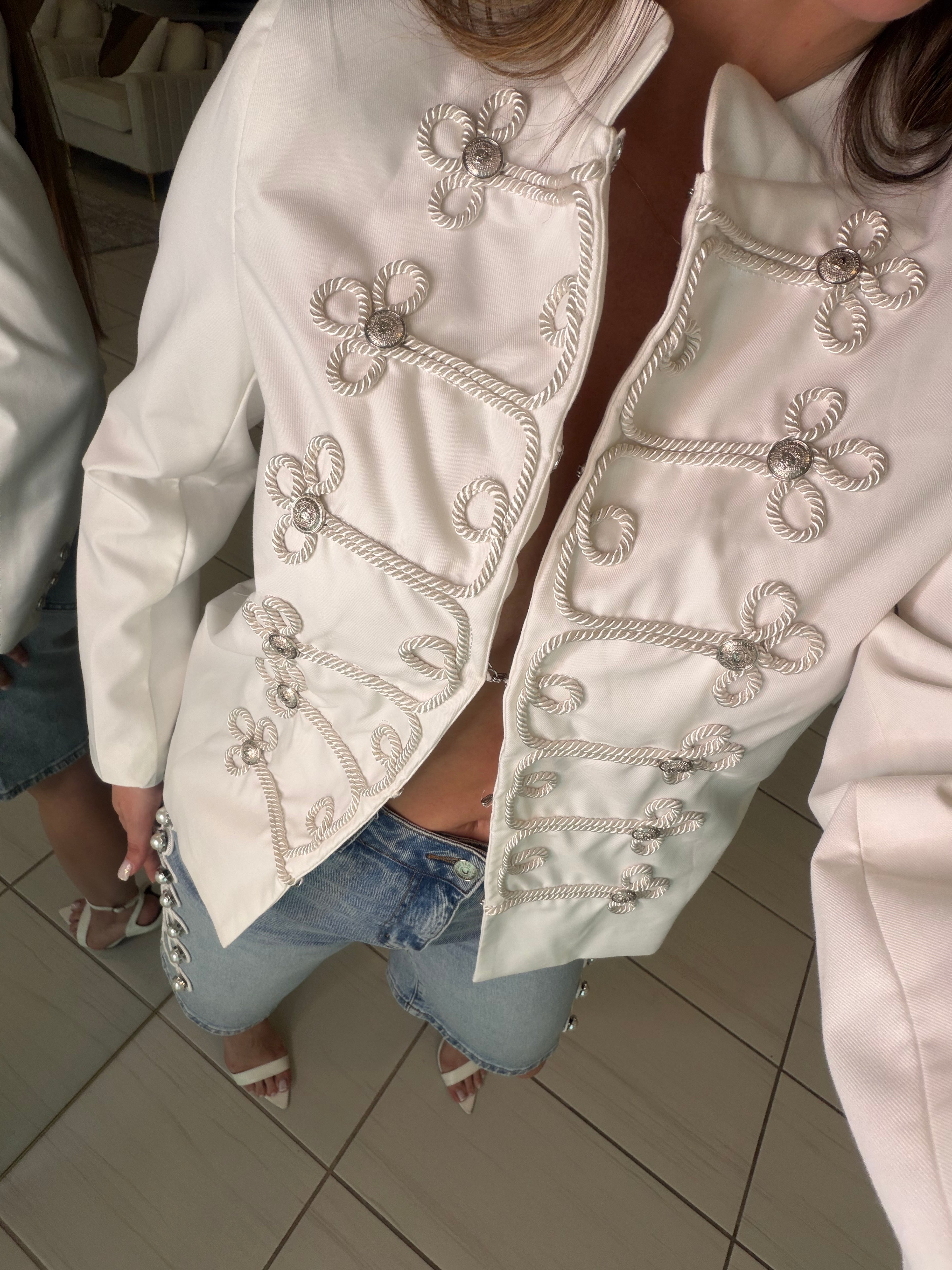 Napoleon Muse White Blazer