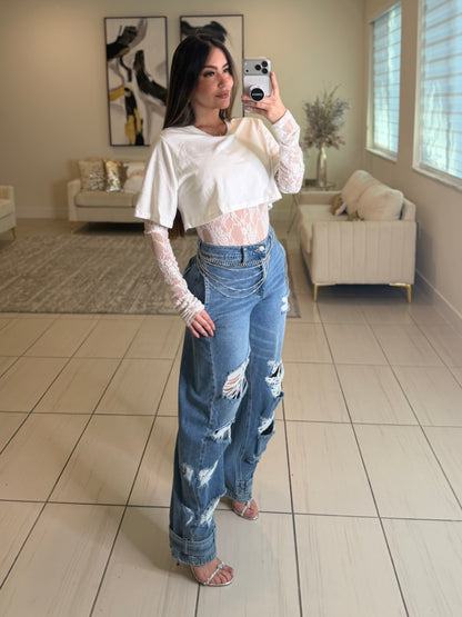 City of Dreams Denim Pants