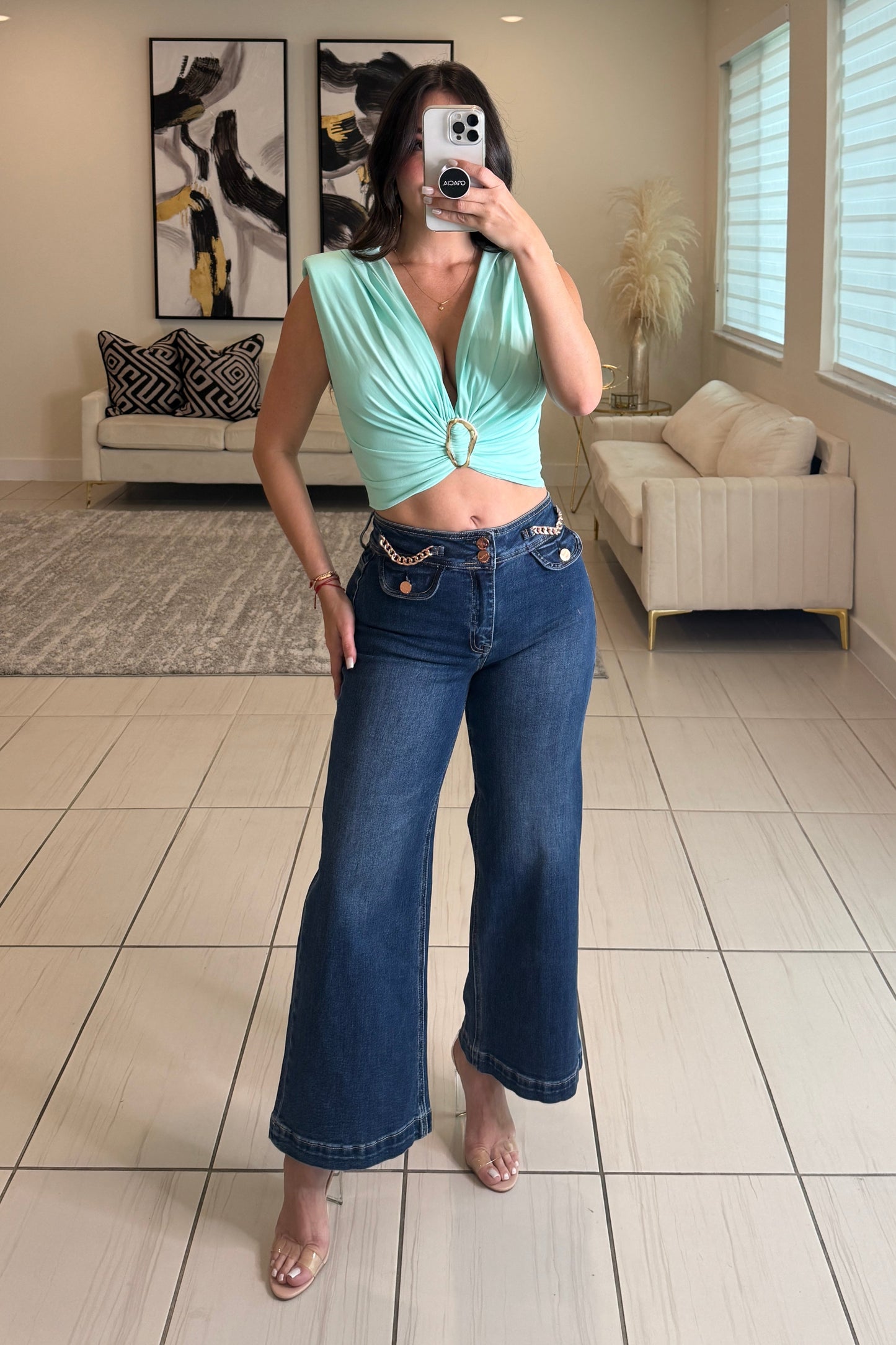 Retro Drive Denim Pants