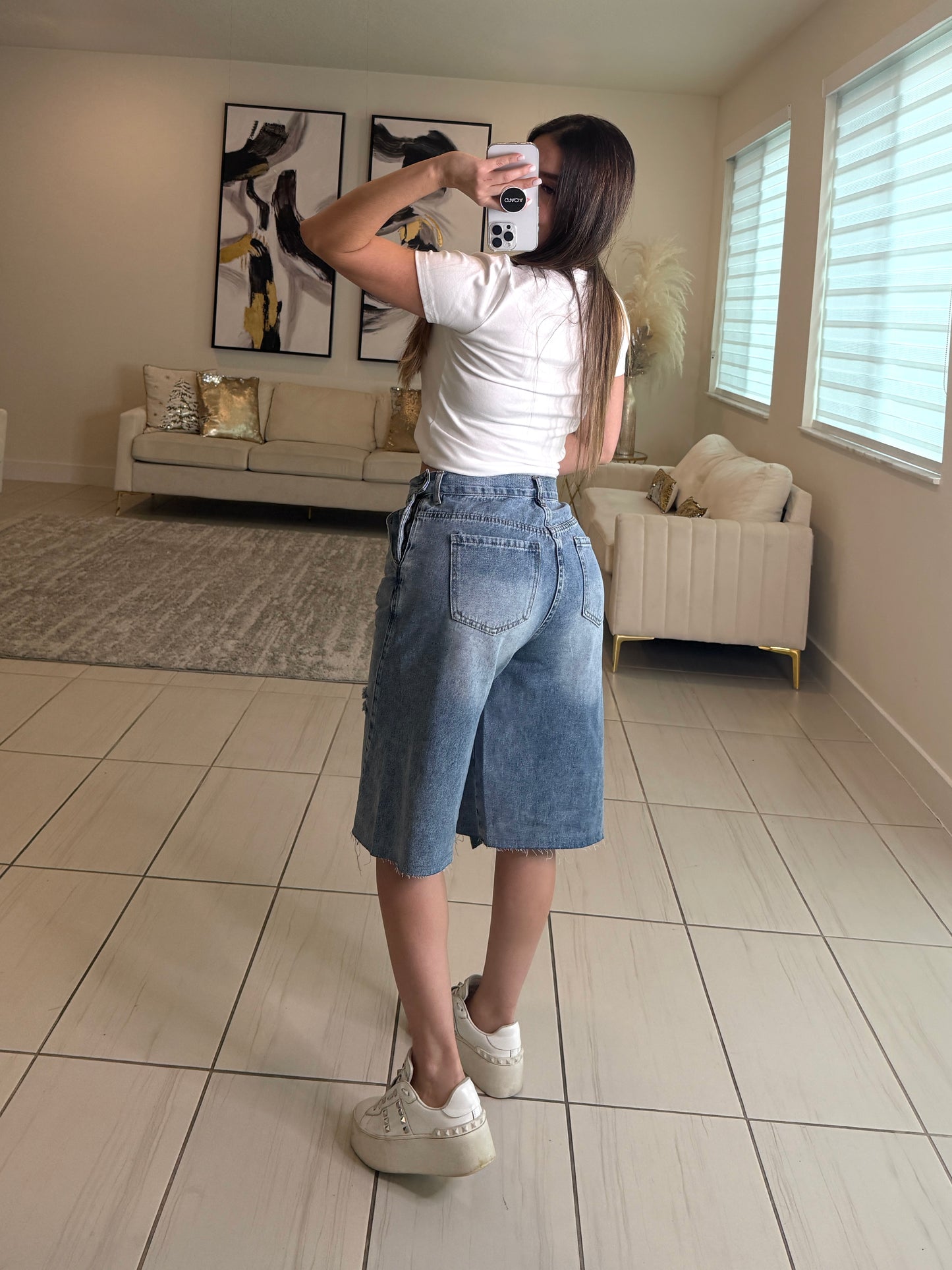 Modern Edge Denim Short