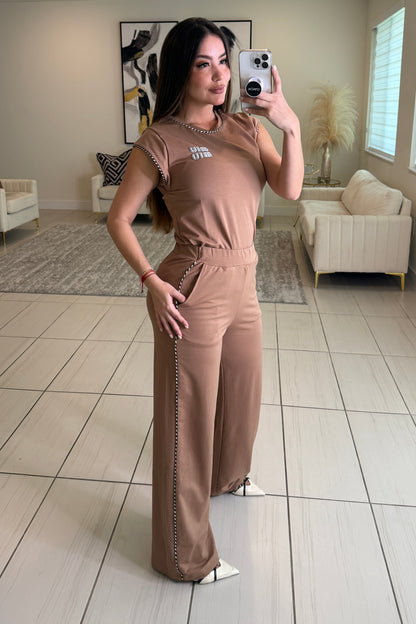 Iconic Muse Khaki Pant Set