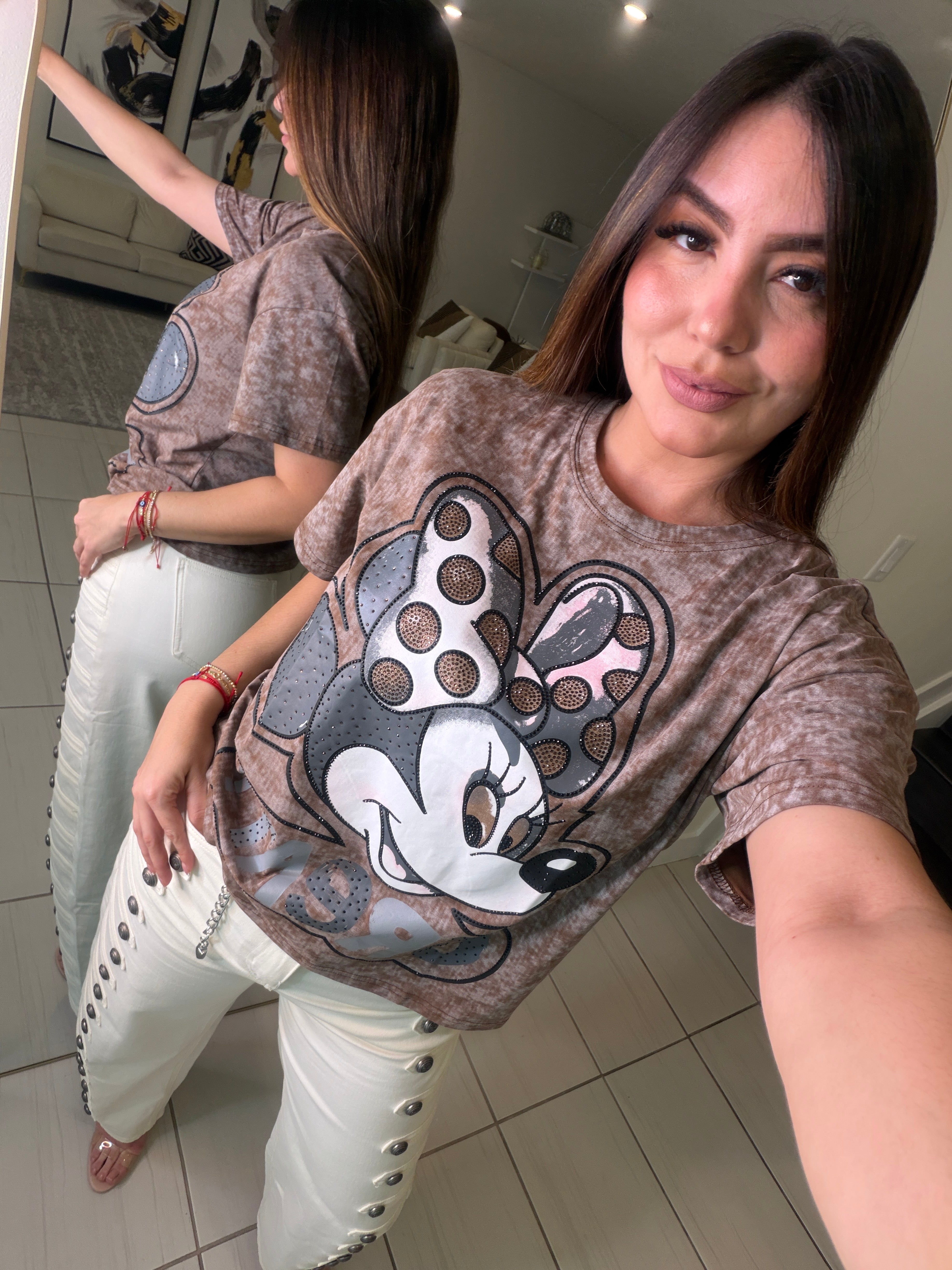 Funny Brown Washed Tshirt