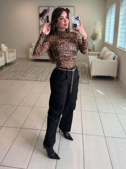 Wild Passion Leopard Print Bodysuit