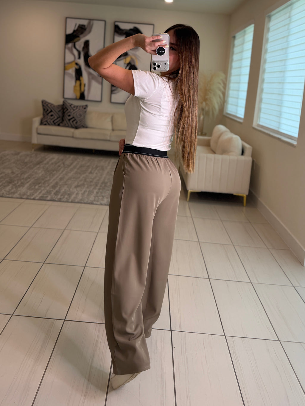 Suit Up Halo Taupe Pants