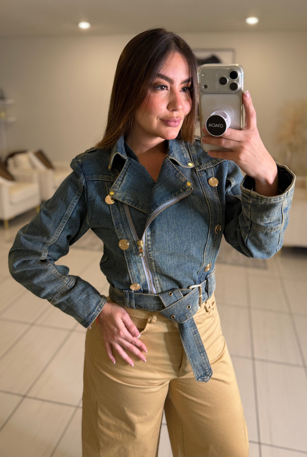 Iconic Bond Denim Jacket