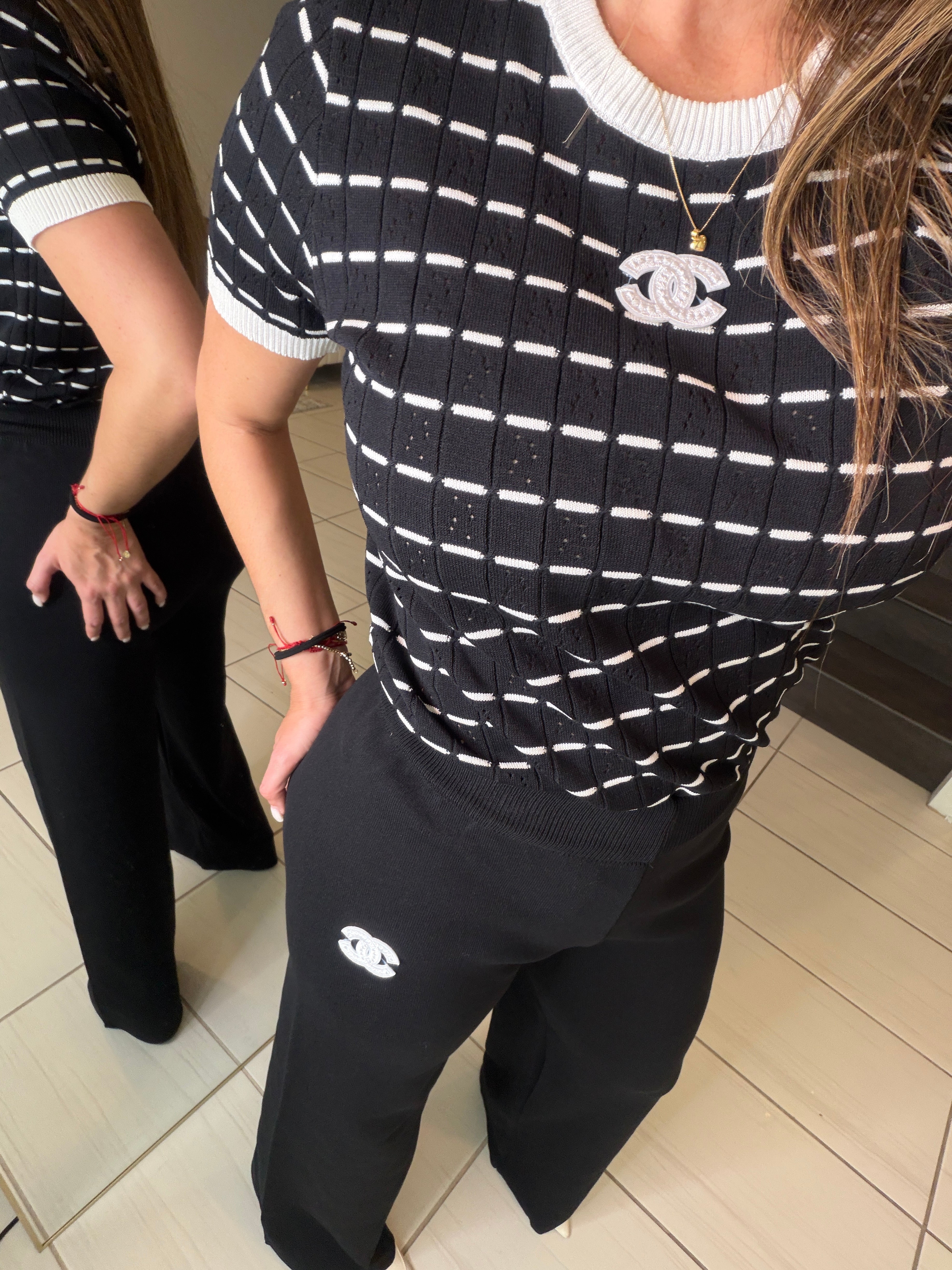 Simplicity Knit Black Pant Set