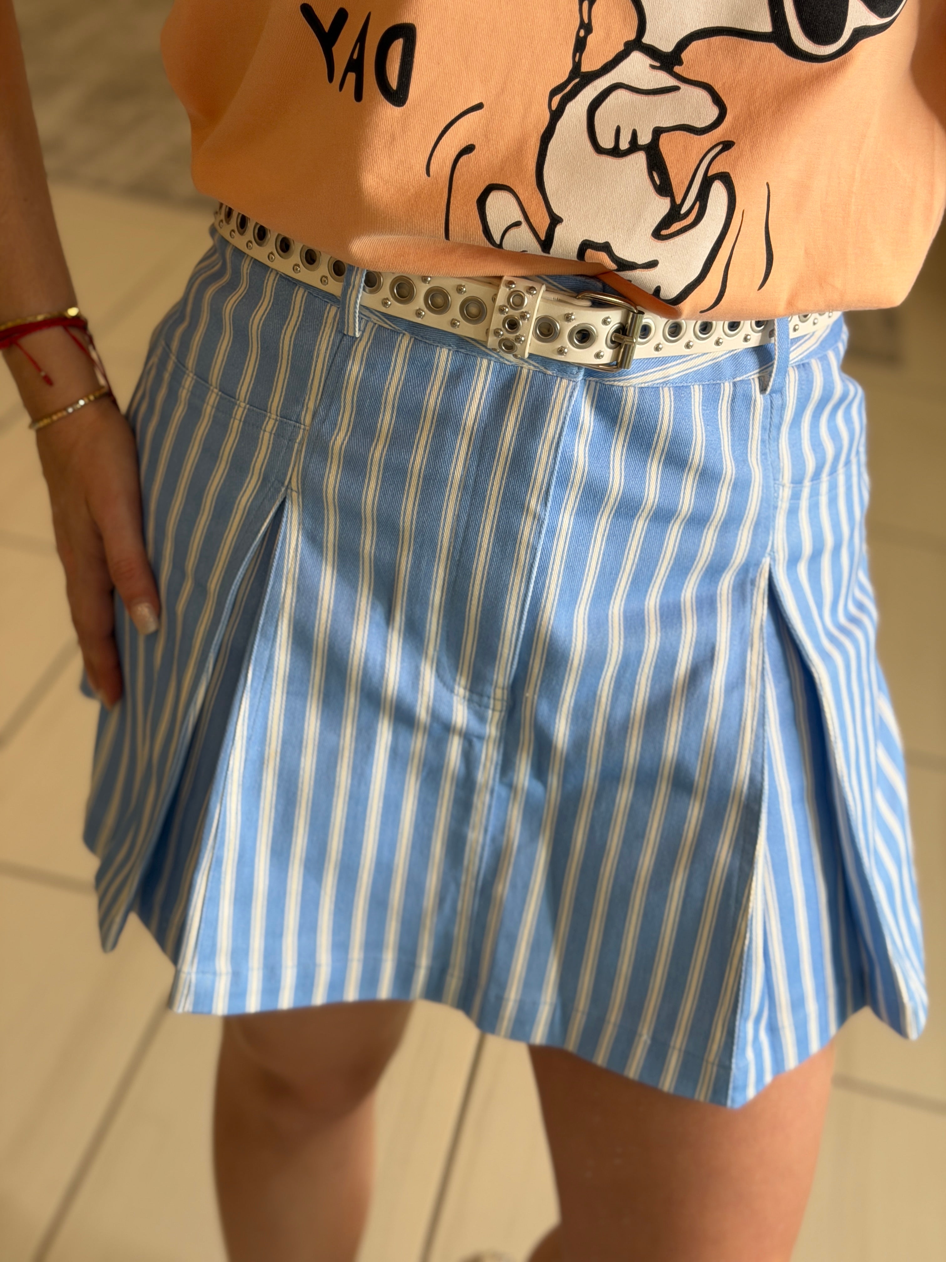 Divine Stripes Blue Short